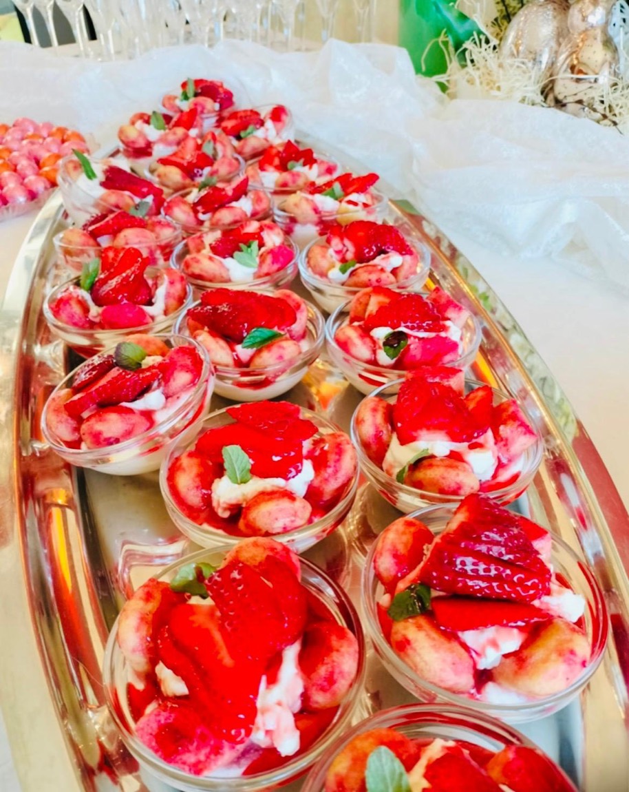 Panna e fragole